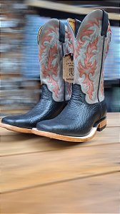 BOTA GOYAZES WATUSI BLACK COURO WACO CIMENTO 251506 CBC