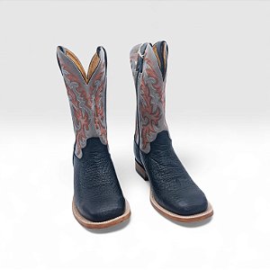 BOTA GOYAZES WATUSI BLACK COURO WACO CIMENTO 251506 CBC