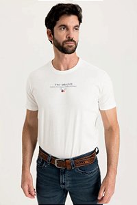 CAMISETA TXC REGULAR MEIA MALHA PENTEADA ESTAMPADA OFF WHITE 192566
