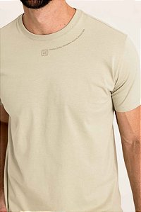 CAMISETA TXC REGULAR MEIA MALHA PENTEADA ESTAMPADA BEGE 192639