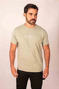 CAMISETA TXC REGULAR MEIA MALHA PENTEADA ESTAMPADA VERDE CLARO 192629