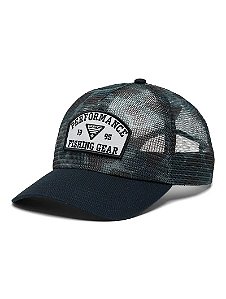 BONE COLUMBIA PFG TIE DOWN MESH SNAP BACK CARBON BROADLEAF