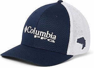 BONE COLUMBIA PFG MESH TM BALL CAP COLLEGIATE NAVY