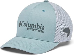 BONE COLUMBIA PFG MESH TM BALL CAP CRUSHED BLUE