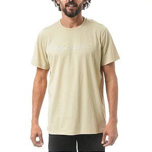 CAMISETA COLUMBIA BASIC LOGO II BRANDED SHADOW SAFARI
