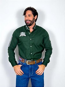 CAMISA NFR VERDE BORDADA ML1289
