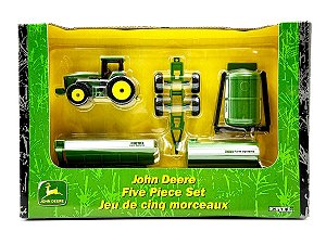TRATOR JOHN DEERE 1/64 MINIATURA FIVE PIECE SET