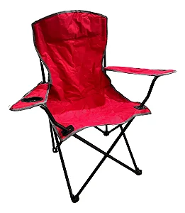 CADEIRA CAMPING VERMELHA IMPORT BASS PRO SHOP