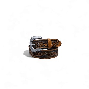 CINTO CINCOW COURO BORDADO WHISKY 3049