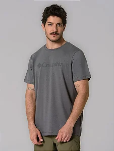 CAMISETA COLUMBIA BASIC LOGO CINZA 321015