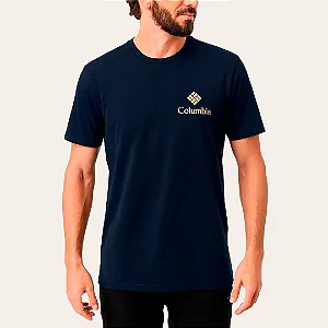 CAMISETA COLUMBIA CSC STACKED LOGO AZUL MARINHO 321076
