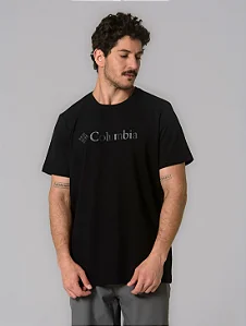 CAMISETA COLUMBIA BASIC LOG BR SHADO PLUS SIZE PRETO 321113