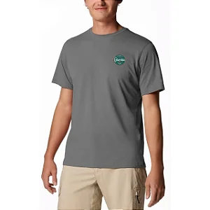CAMISETA COLUMBIA BUTTON STAMP SCRIPTED CINZA 321092