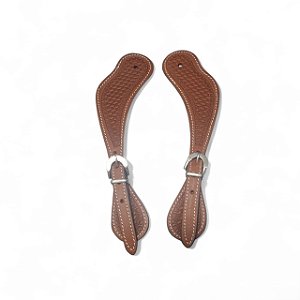 CORREIA DE ESPORA SIMPLES INFANTIL TOP EQUINE CARAMELO