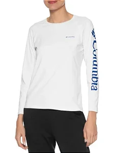 CAMISETA COLUMBIA FEMININA AURORA M/L WHITE 320431