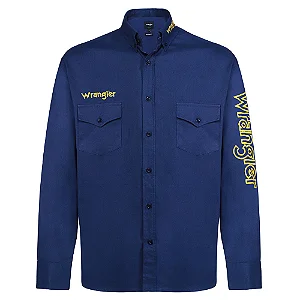CAMISA WRANGLER ML AZUL MARINHO WW251MA
