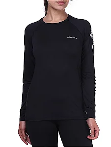 CAMISETA COLUMBIA FEMININA AURORA M/L PRETO 320431