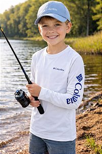 CAMISETA COLUMBIA INFANTIL AURORA M/L BRANCO 321109