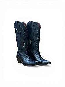 BOTA VIMAR CROCO FOSSIL PRETO 10274