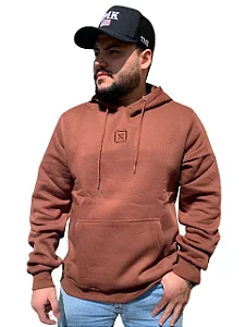 MOLETOM TXC CAPUZ BORDADO MARROM 3482