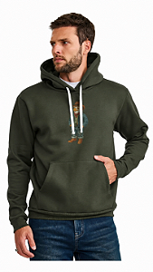 MOLETOM TXC CAPUZ VERDE MILITAR 3507
