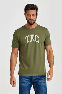 CAMISETA TXC MASC REGULAR ESTAMPADA VERDE MILITAR 19737