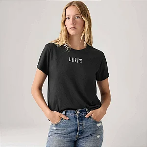 CAMISETA LEVI'S FEMININA GRAPHIC TEE PRETA BORDADA LB0013332