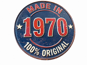 PLACA DECORATIVA MADE IN 1970