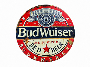 PLACA DECORATIVA BUDWUISER