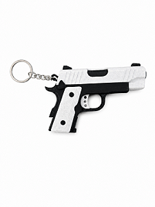 CHAVEIRO ARMA PRETO/BRANCO