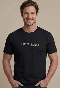 CAMISETA NFR MASC USA TEXAS ROPING PRETA CMS1134