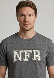 CAMISETA NFR MASC CLASSIC LOGO MESCLA CHUMBO CMS1288