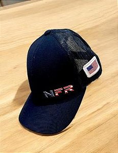 BONE NFR INFANTIL BORDADO AZUL MARINHO
