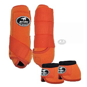 BOOTS HORSE KIT BOLETEIRA E CLOCHE LARANJA 1354