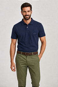 POLO TXC MASC PIQUET REGULAR MARINHO 69149