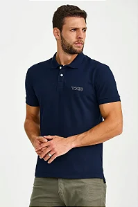 POLO TXC MASC PIQUET REGULAR DUPLO MARINHO 69124