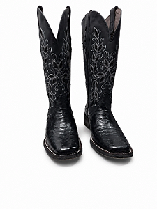 BOTA VIMAR AVESTRUZ FOSSIL PRETO 13252