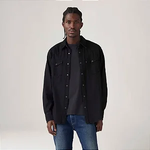 CAMISA LEVI'S MASC WESTERN BARSTOW STANDARD PRETA 857440002
