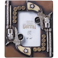 PORTA RETRATO DECORATIVO DOUBLE PISTOL 87 9810