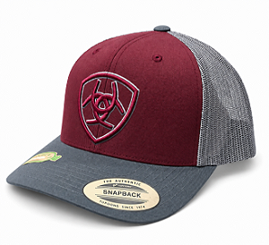 BONE ARIAT BORDO/ CINZA IMPORTADO