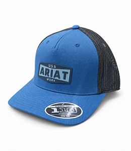 BONE ARIAT WORK USA AZUL ESTAMPADO