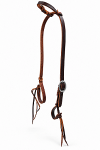 CABEÇADA TOP EQUINE 1 ORELHA/ MEIO CORTUME/ BOTÃO 15034