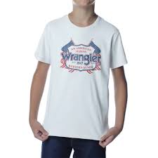 CAMISETA WRANGLER TSHIRT INFANTIL BRANCA WMJ5633BR