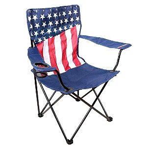 Cadeira de Camping Dobrável Bandeira USA - Bass Pro Shops