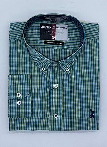 CAMISA AUSTIN M/L XADREZ VERDE