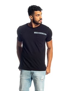 CAMISETA ESTANCIERO PRETA  COM BOLSO 4149A 02