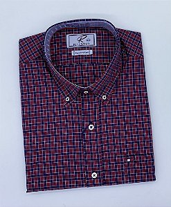 CAMISA RIVERTON VERMELHA MC 030495 REGULAR FIT