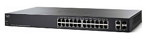 SWITCH CISCO SG220-26-K9-BR 26x 10/100/1000Mbps +2P SFP GERENCIAVEL