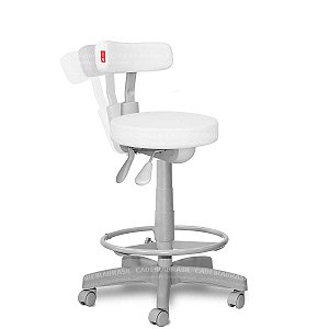 Cadeira Mocho para Maca Estética, Fisioterapia, Odontologia Ergonômico Premium CB 1543