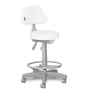 Cadeira Mocho para Maca Estética, Fisioterapia, Odontologia Ergonômico Premium CB 1549